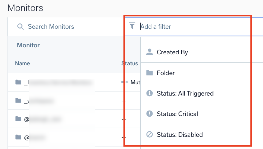 search monitors input