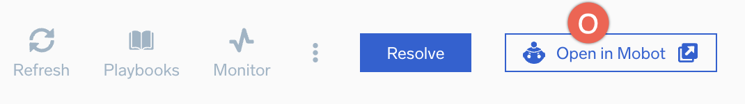 open in mobot button on alert response page
