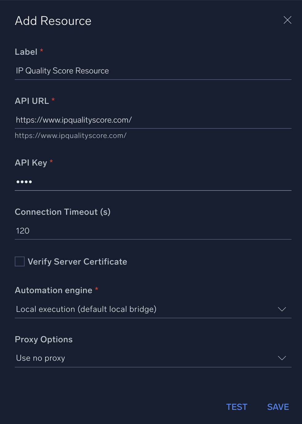 Add resource for IP Quality Score