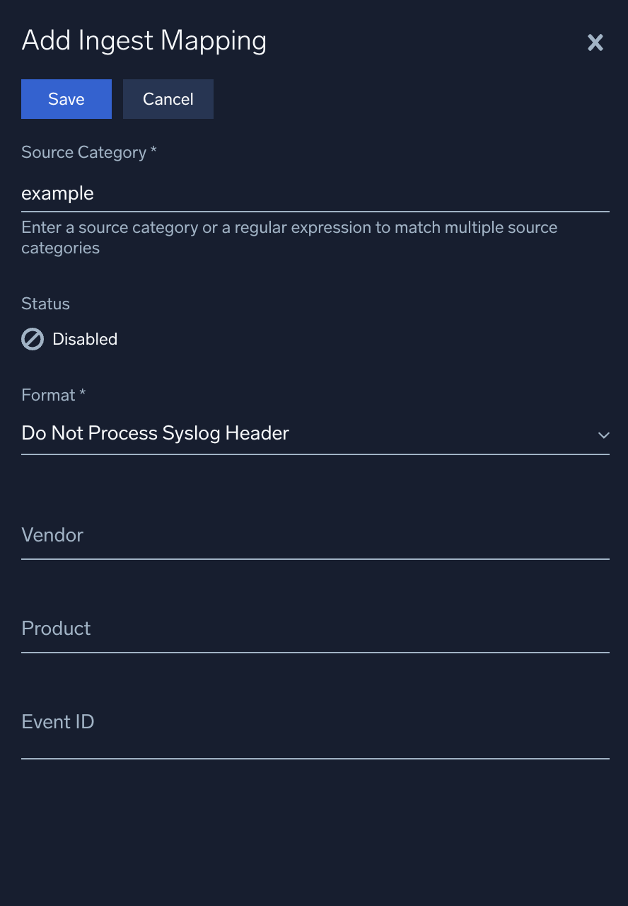 CEF or LEEF messages without header
