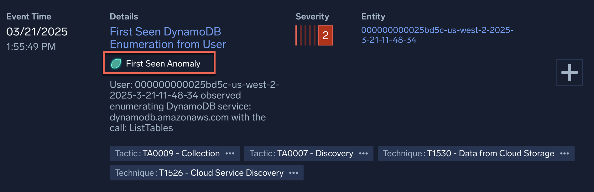 First seen signal example
