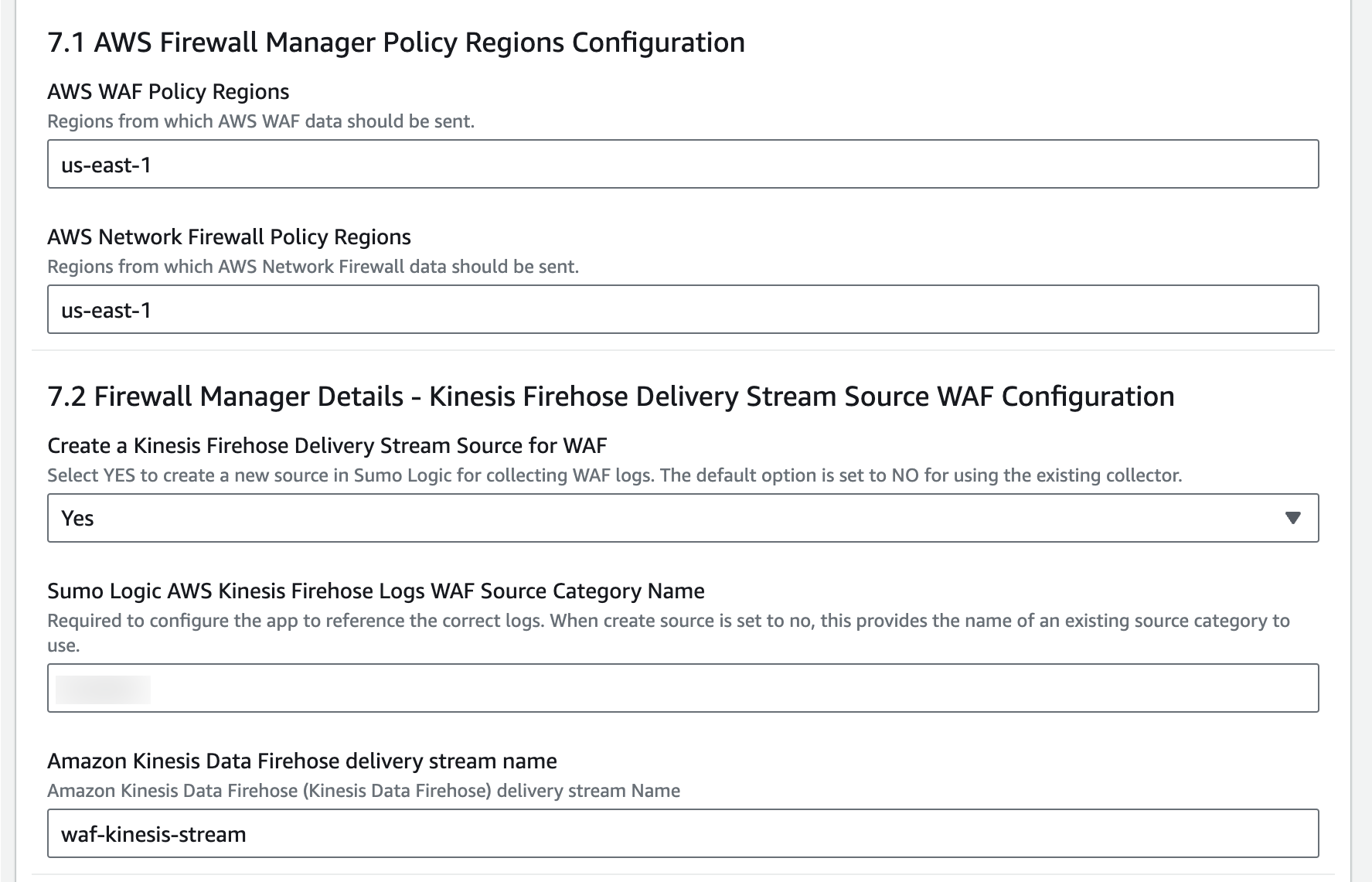 Firewall configuration