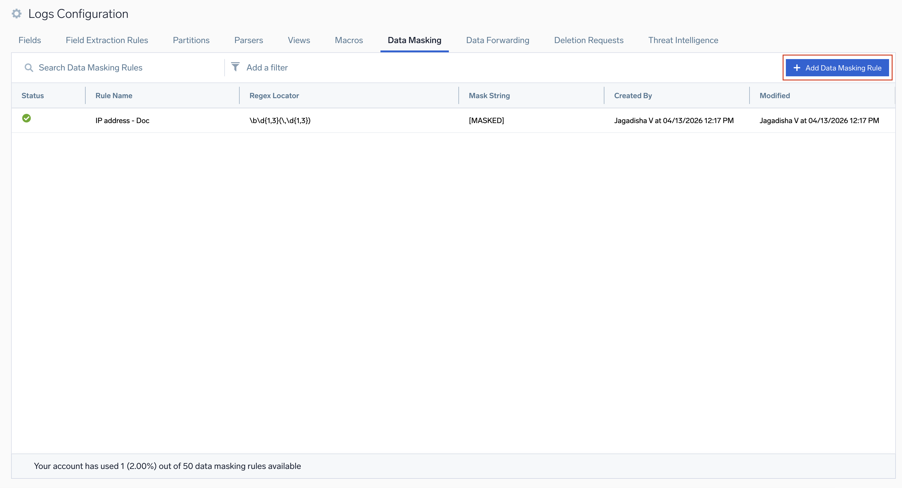 Data Masking
