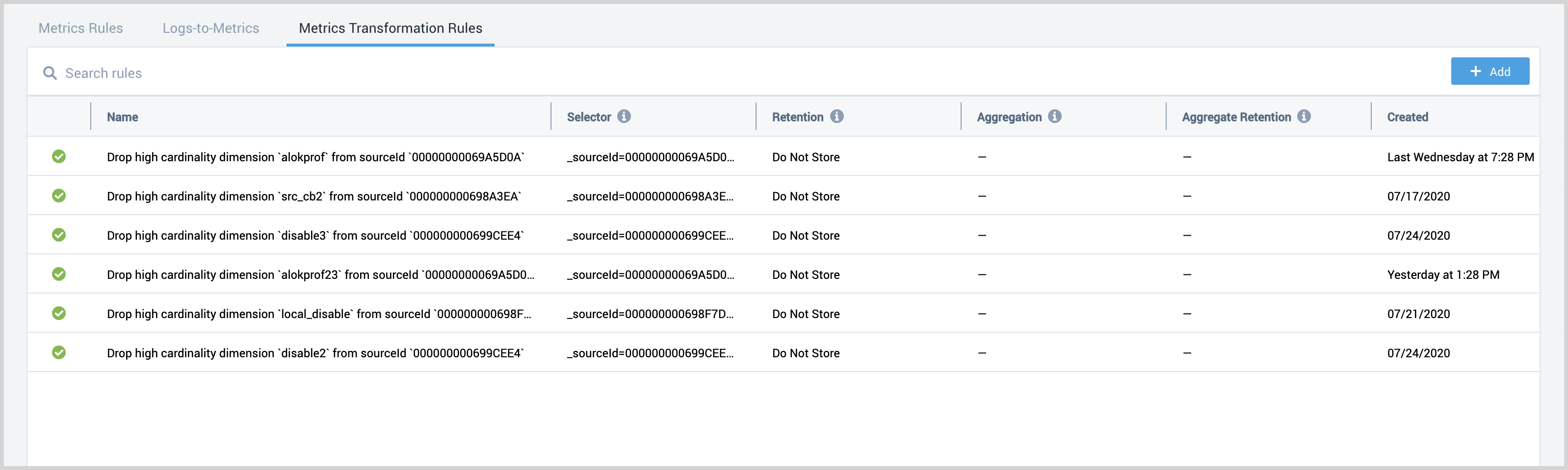 Transformation-rules