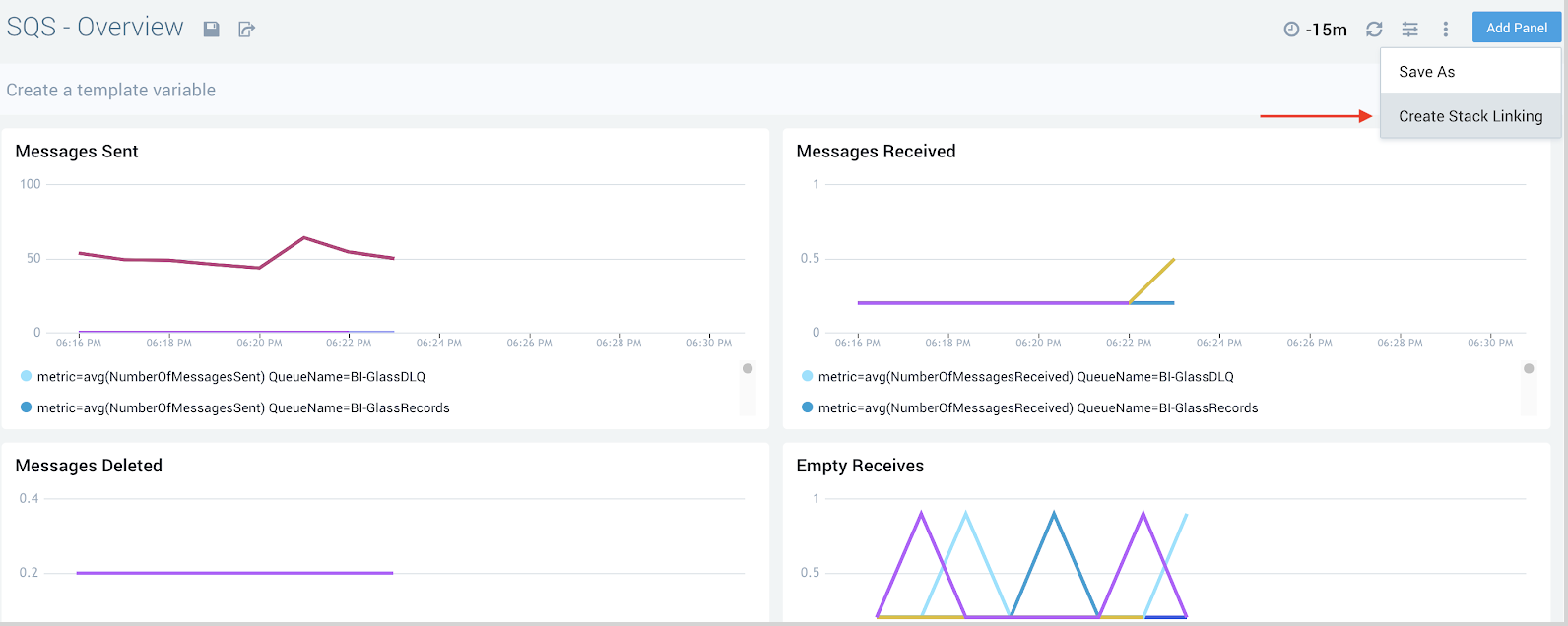 Create Stack Linking