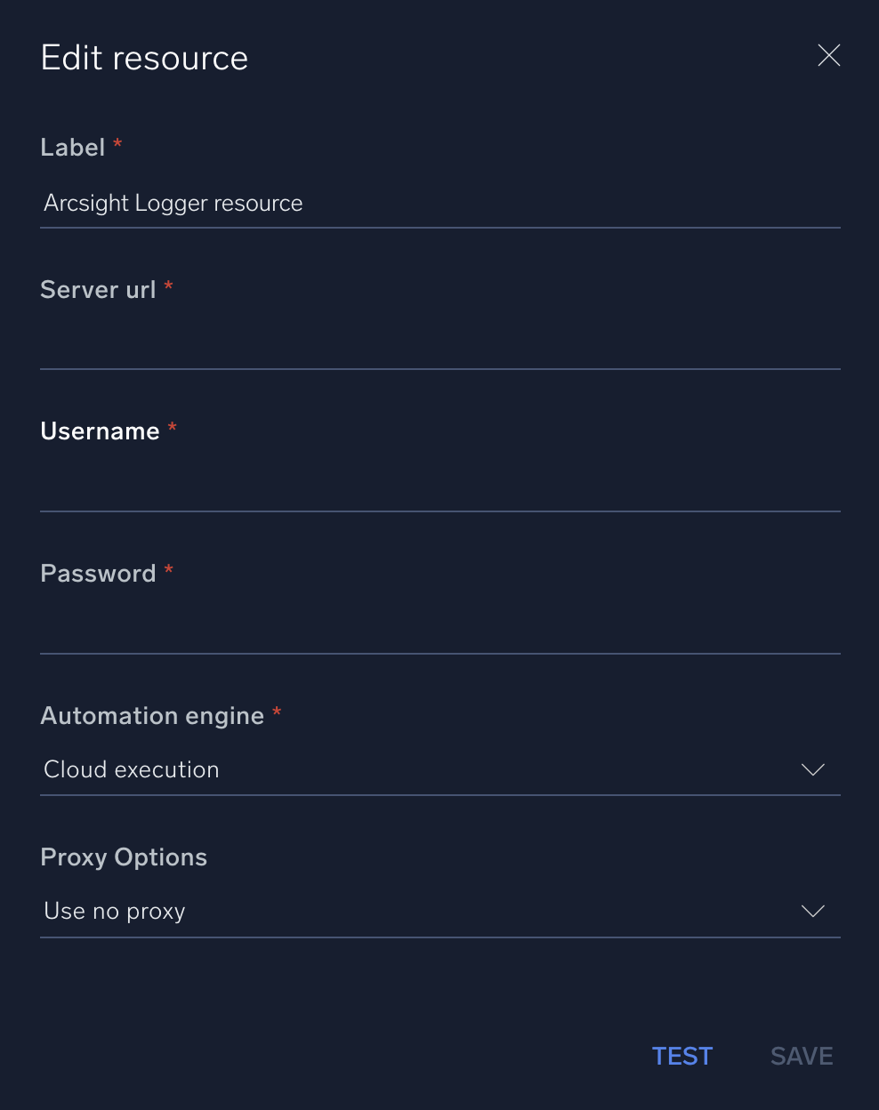 ArcSight Logger configuration