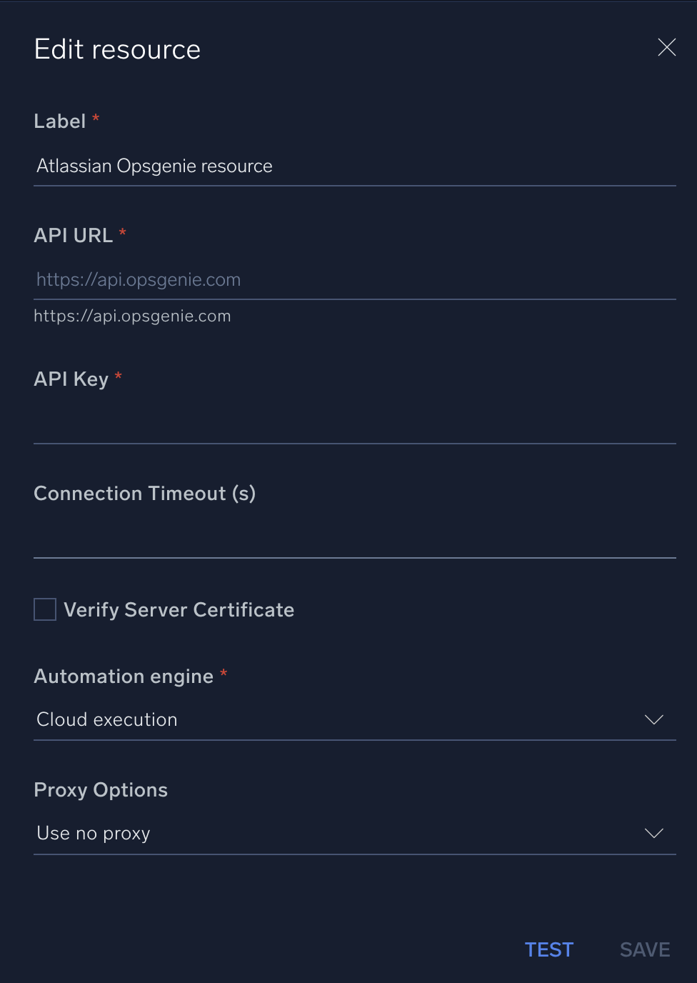 Atlassian Opsgenie Logger configuration