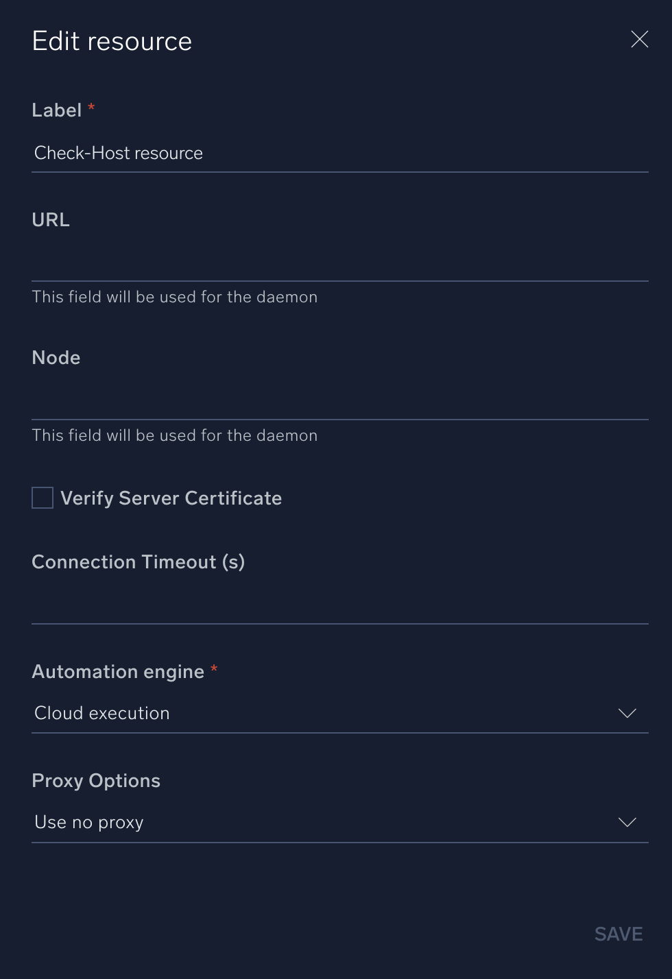 Check-Host configuration