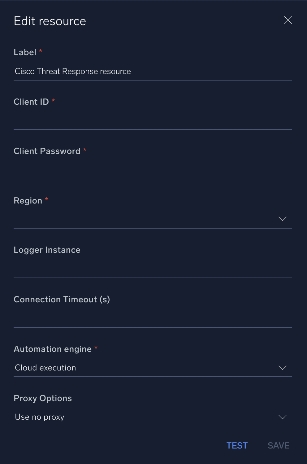 Cisco Threat Response configuration