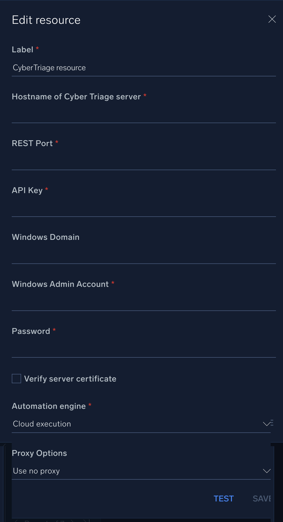 Cyber Triage configuration