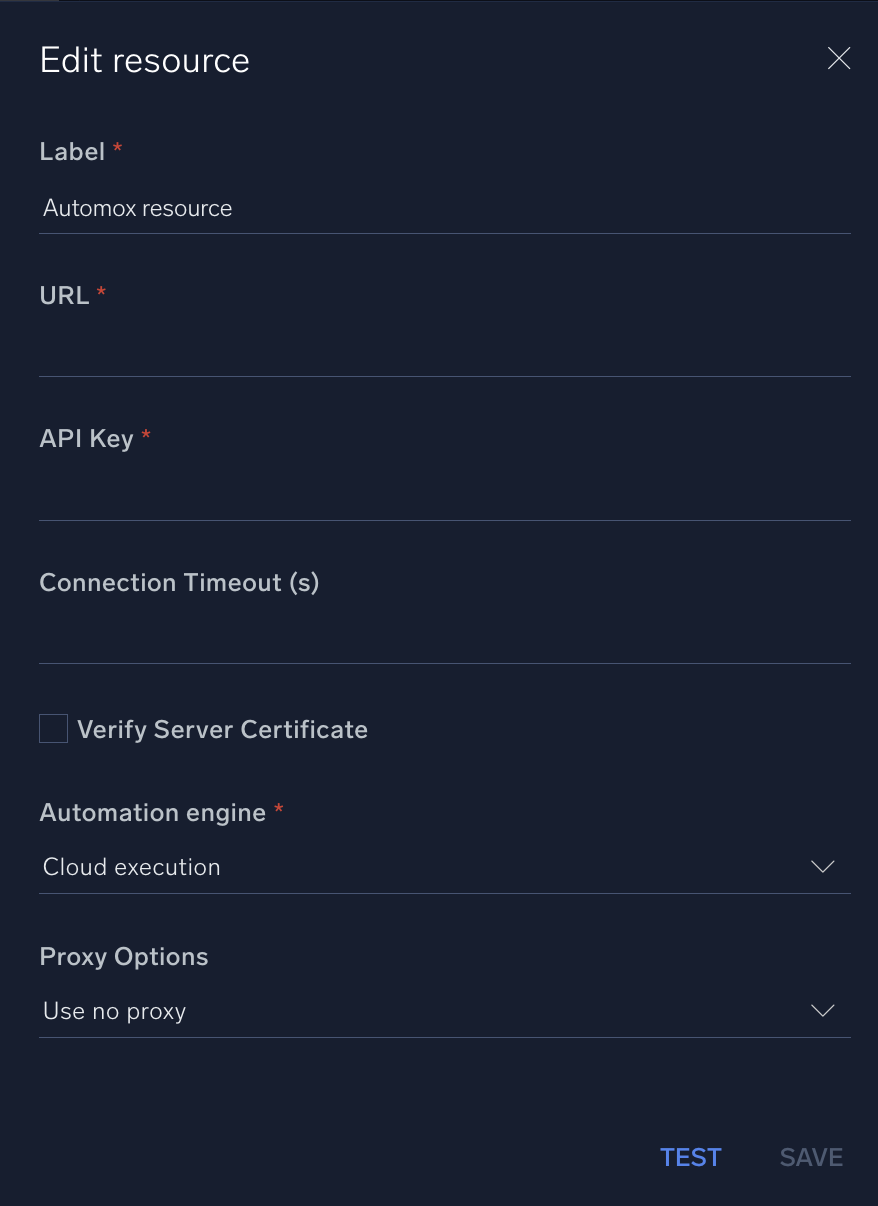 Automox configuration