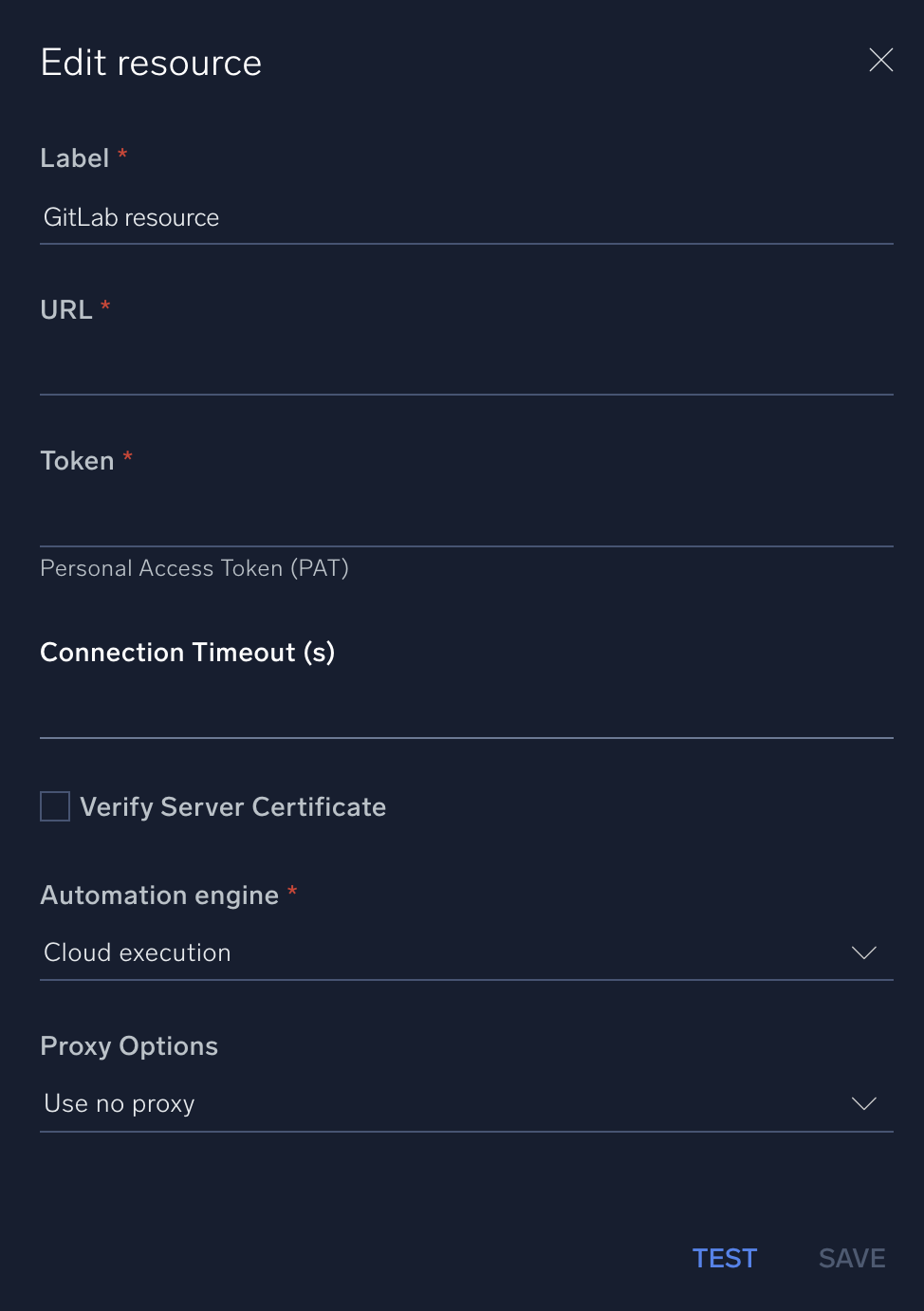 GitLab configuration