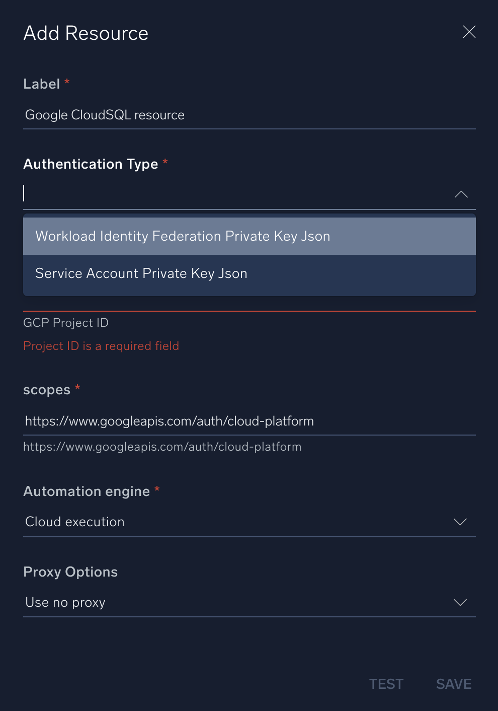 Google CloudSQL Postgres configuration