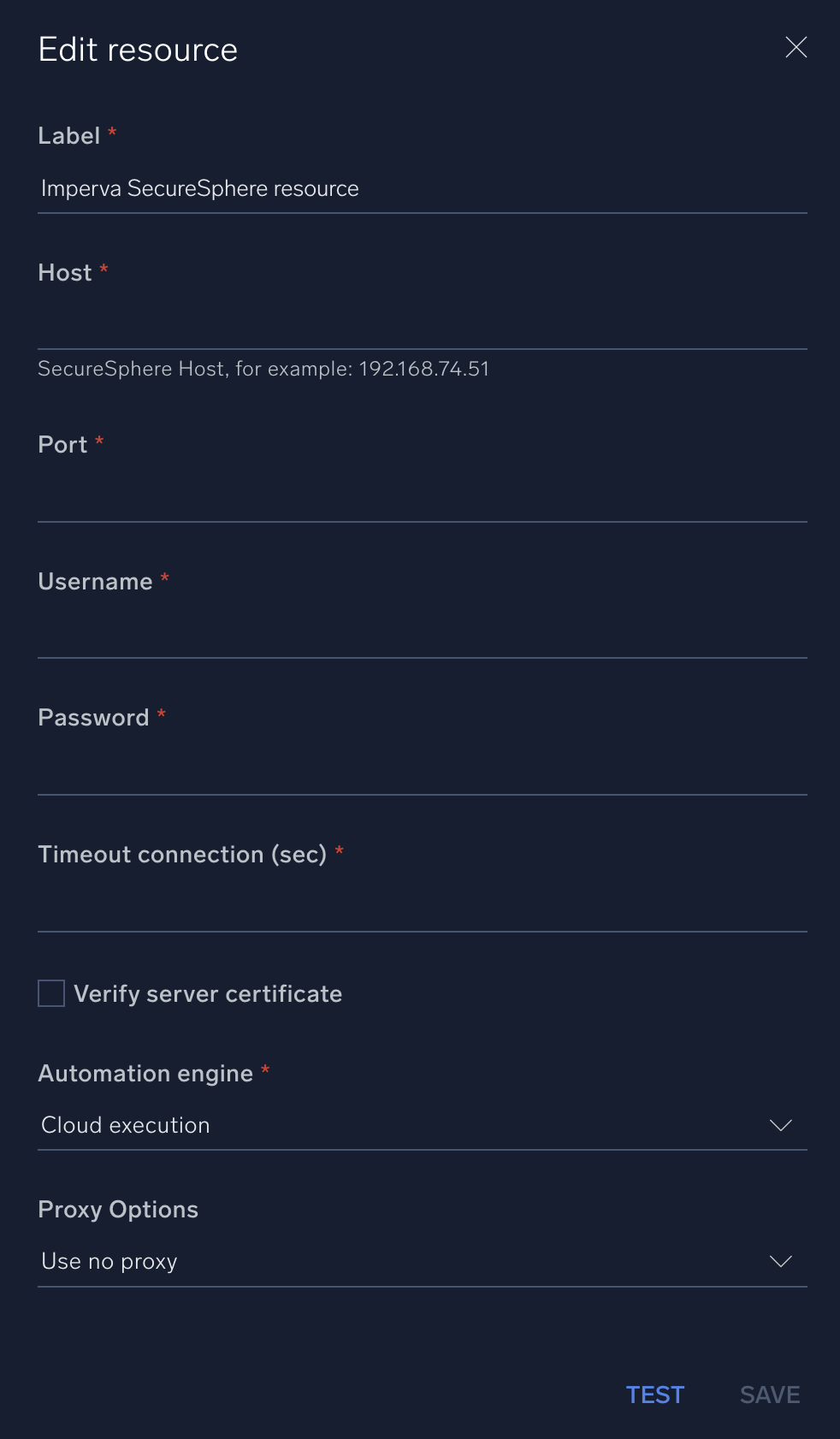 Imperva SecureSphere configuration