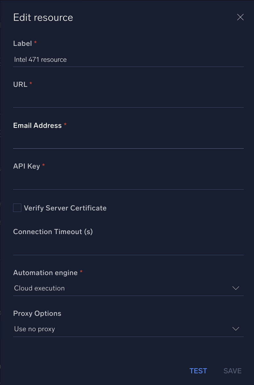 Intel 471 configuration