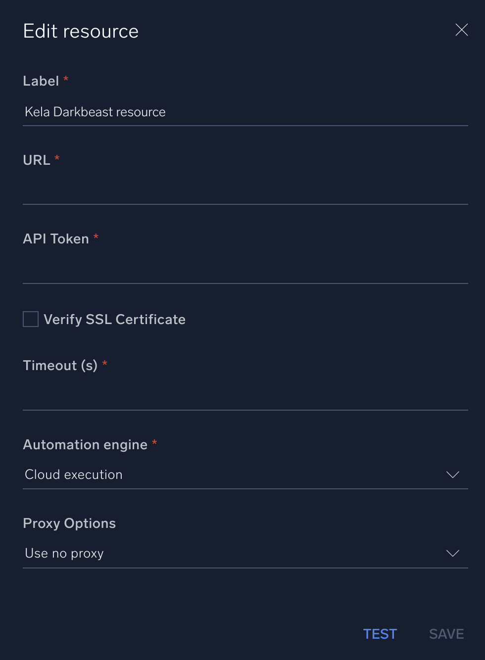 Kela Darkbeast configuration