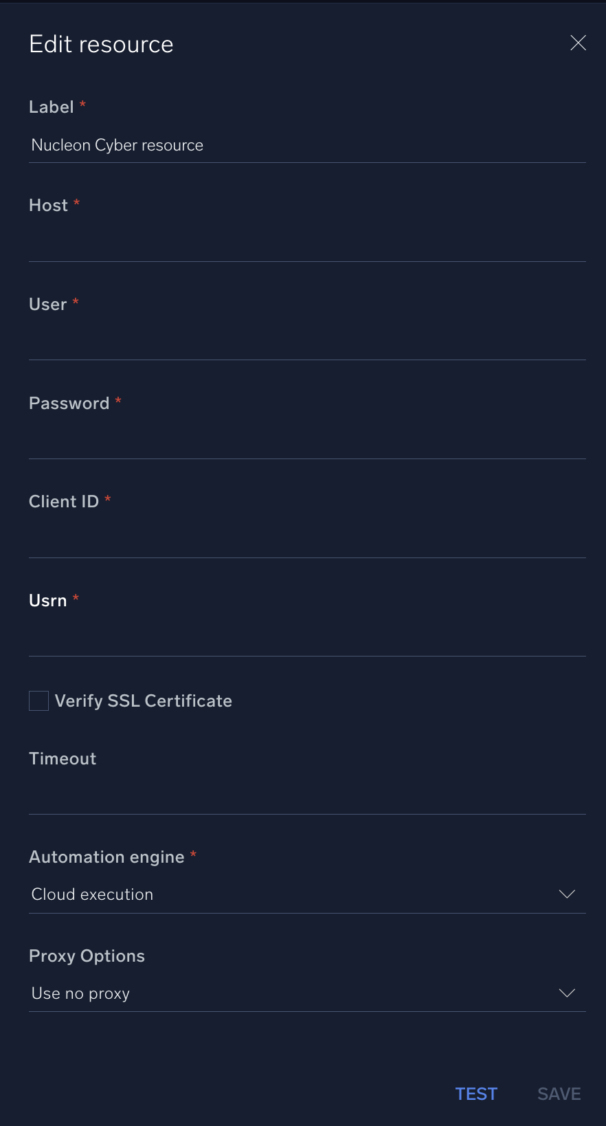 Nucleon Cyber configuration