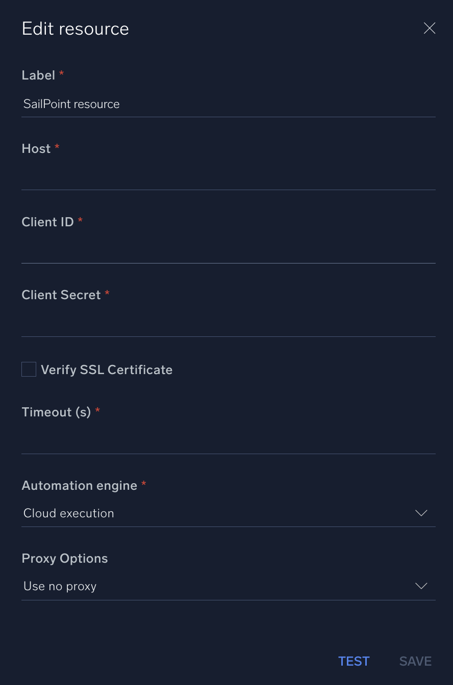 Sailpoint configuration