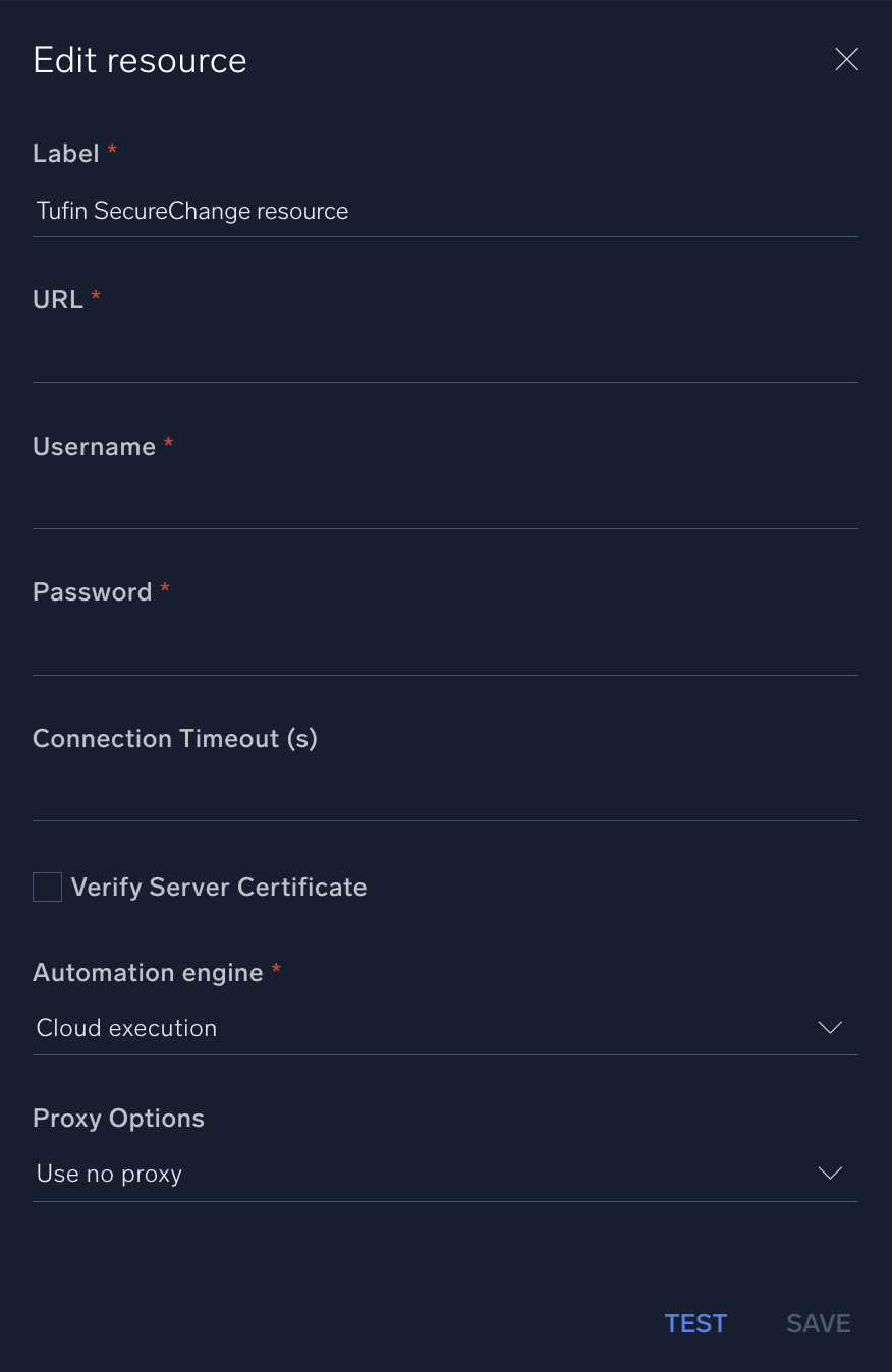 Tufin SecureChange configuration