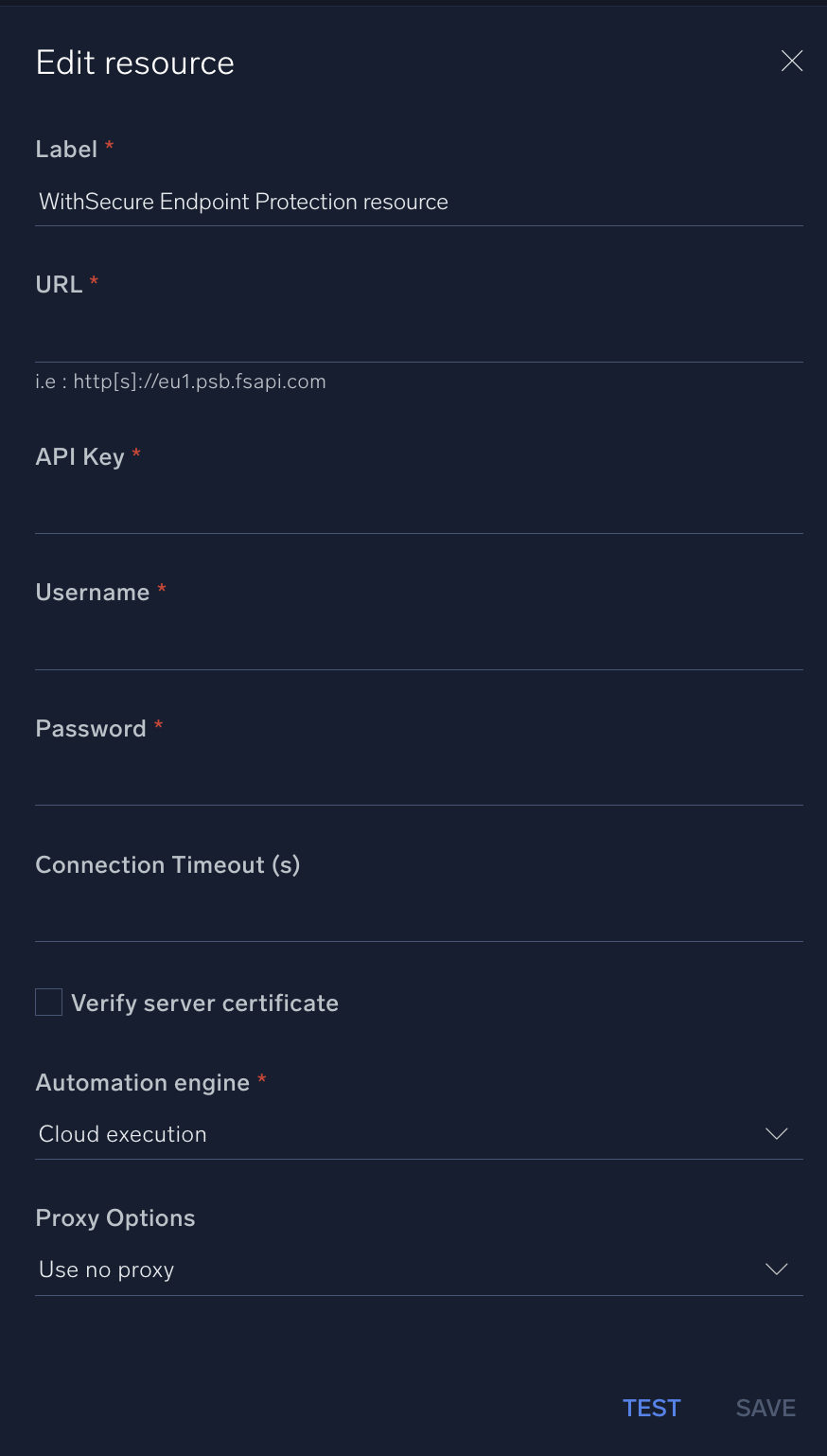 WithSecure Endpoint Protection configuration