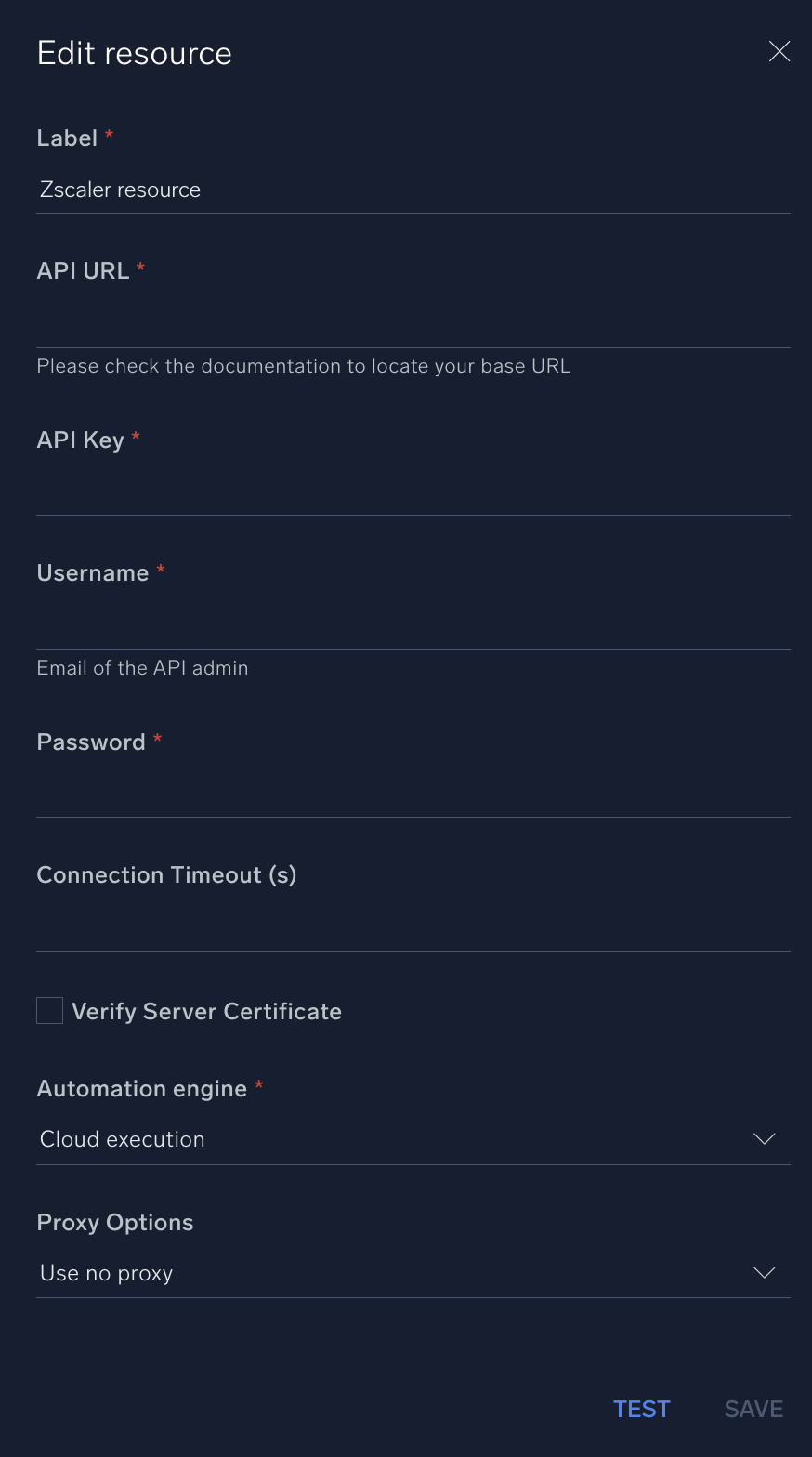 Zscaler configuration