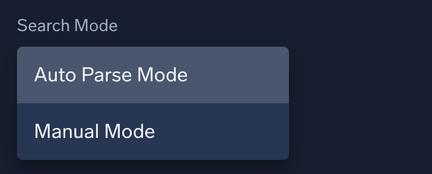 Auto parse mode option