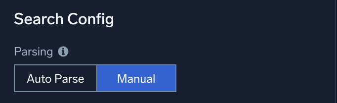 Manual mode option