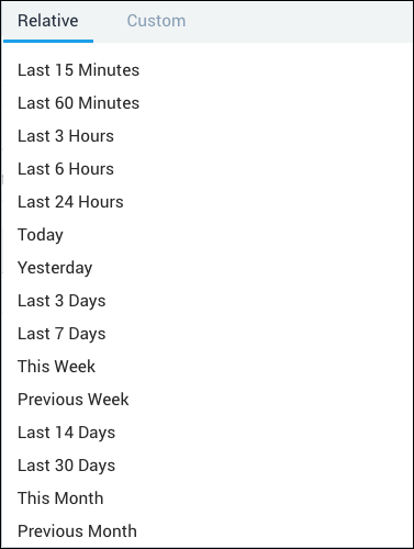 Time range expressions