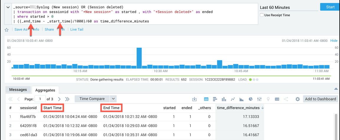 Fields created by transaction
