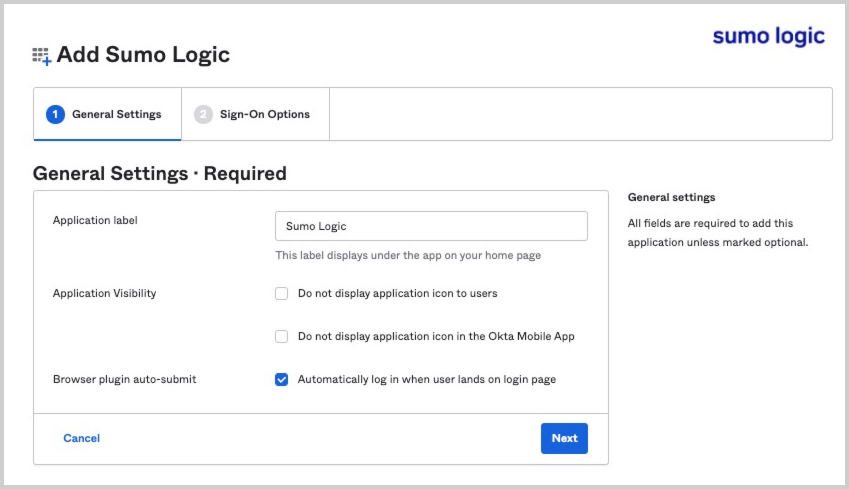 General Settings tab