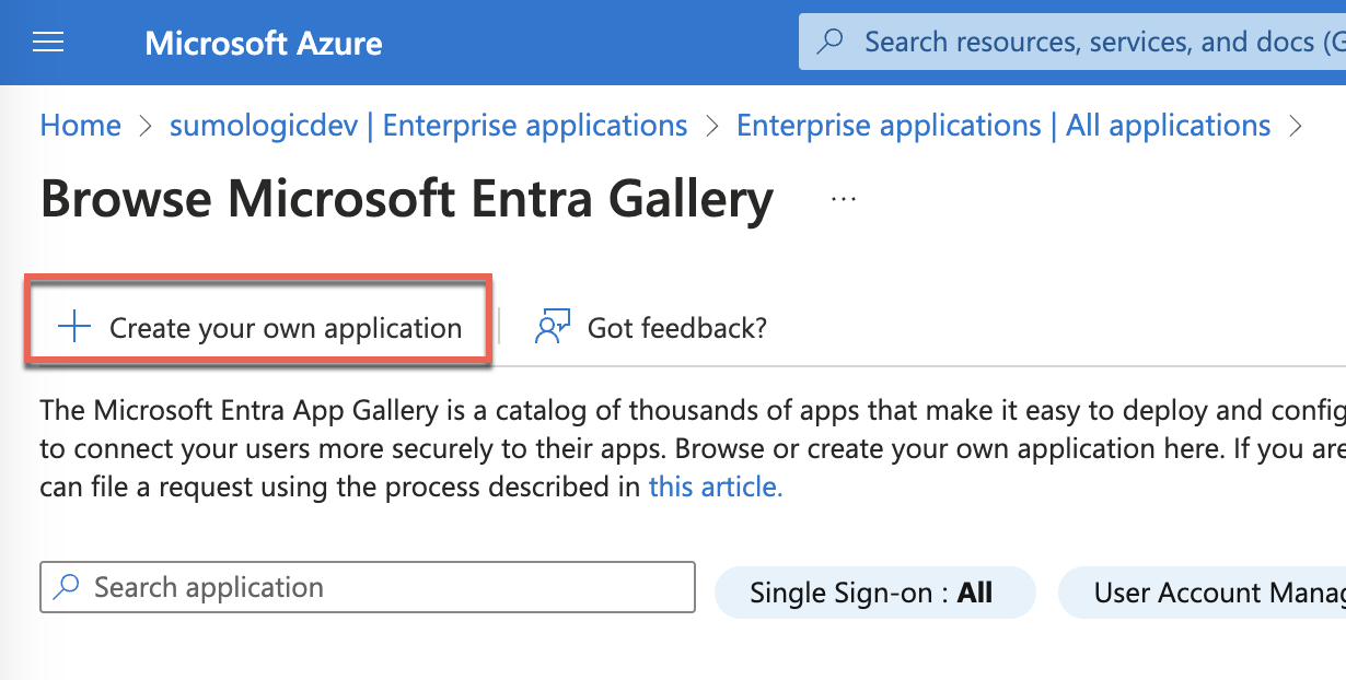 Create your own application