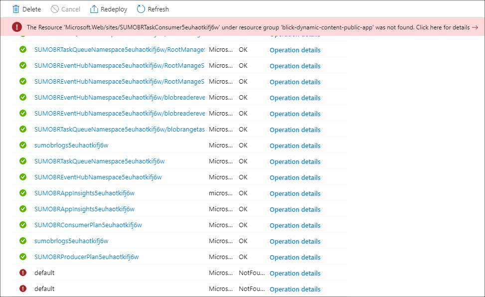 Azure ARM template error