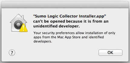 Installation error message