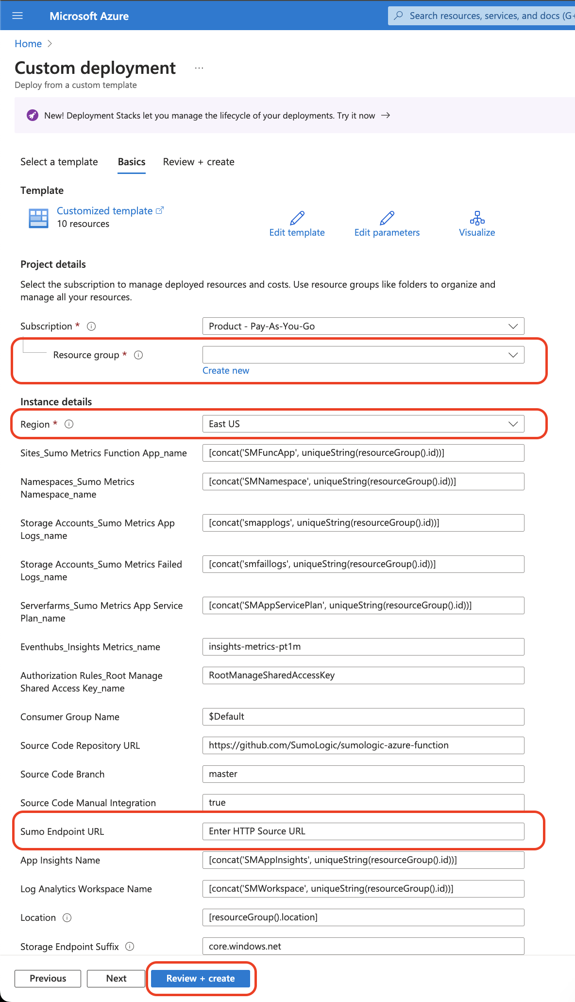Pipeline custom deployment