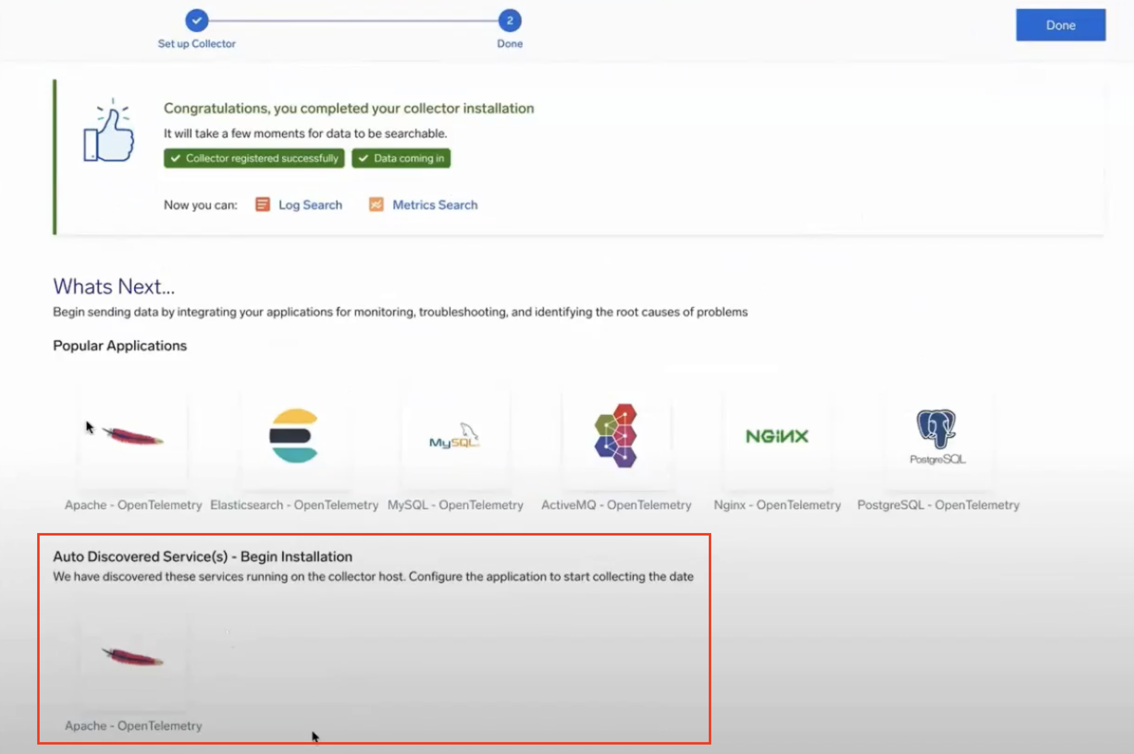 collector-installation-completion-page