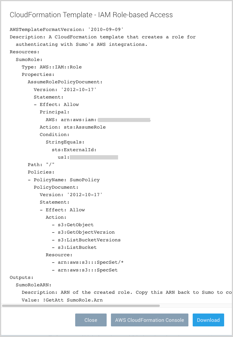 CloudFormation template for IAM role-based access