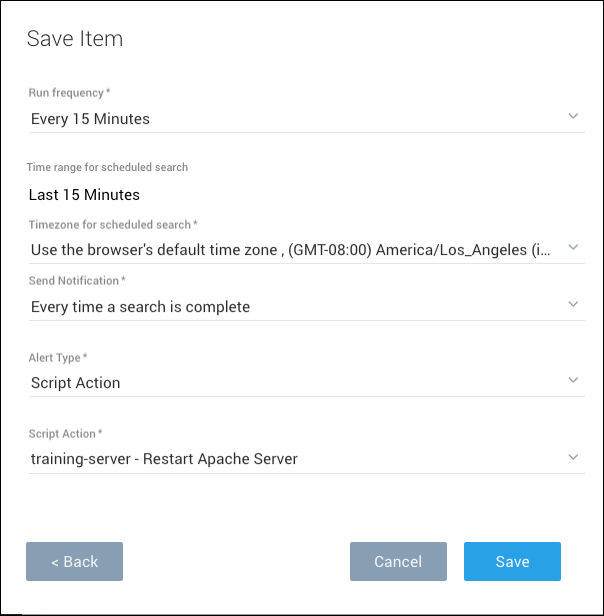 Click Schedule this search