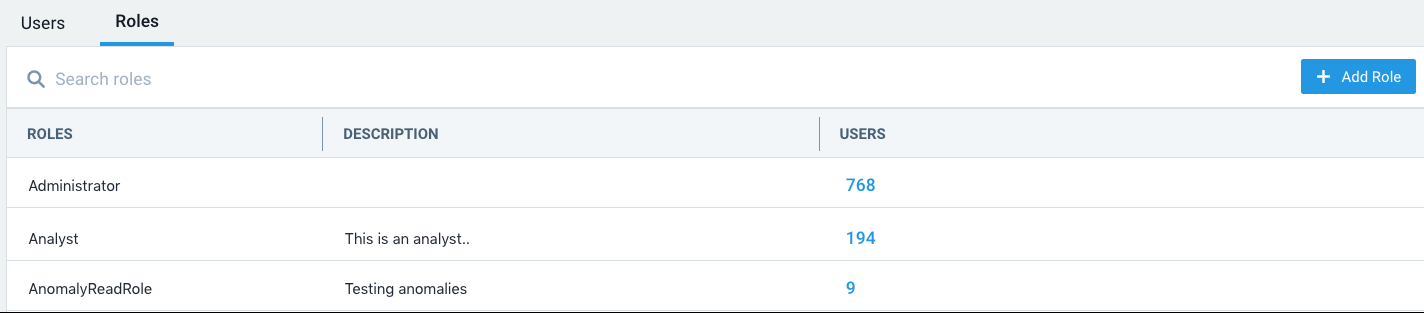 Numbers in Users column