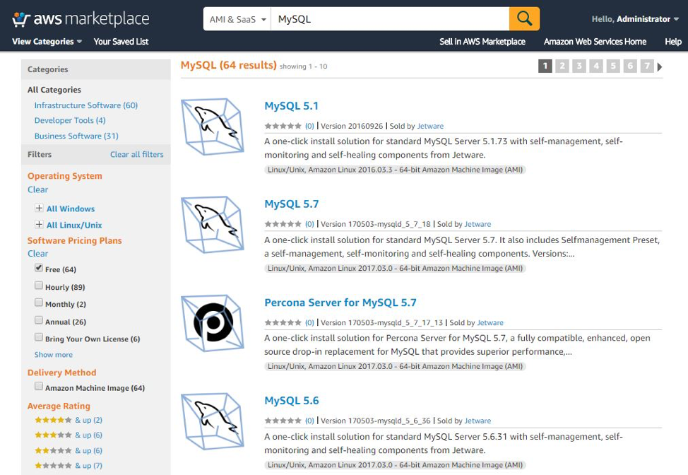 Database Software Comparison Chart