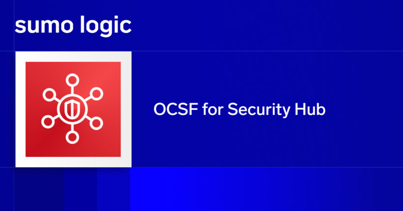 OCSF for Security Hub: Sumo Logic and AWS speaking the same language