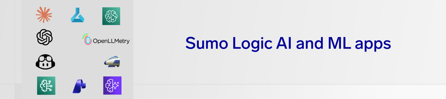 Balance AI innovation and governance with Sumo Logic AI and ML apps 7 ai ml apps header