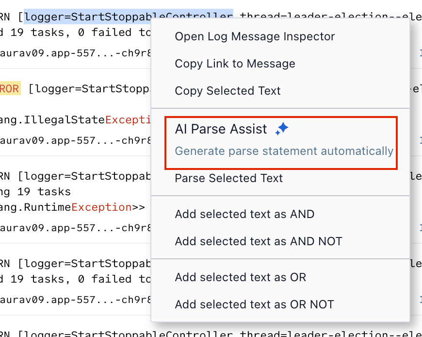 New Features 1 ai parse text 1