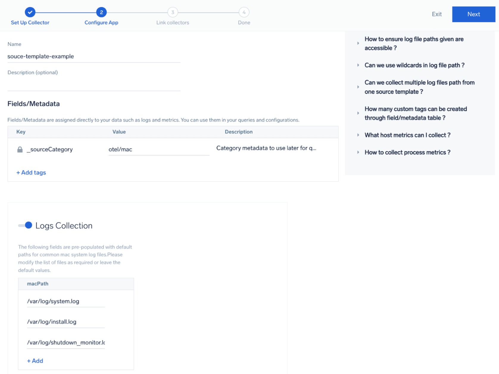 dashboard configure app 1