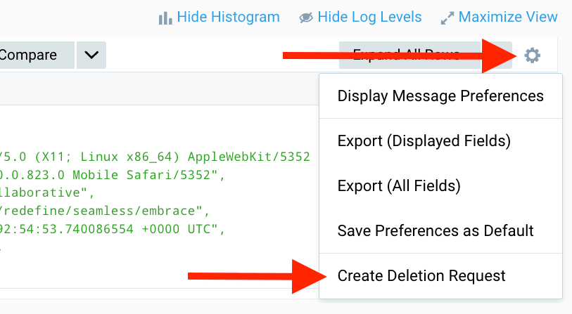 dashboard deletion request 1