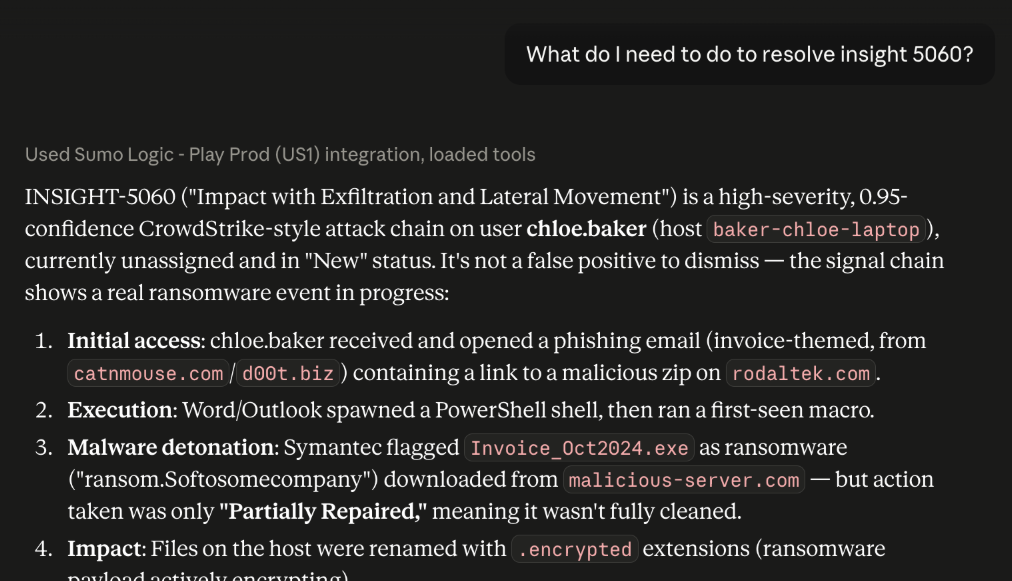 img Bring Sumo Logic into the AI client