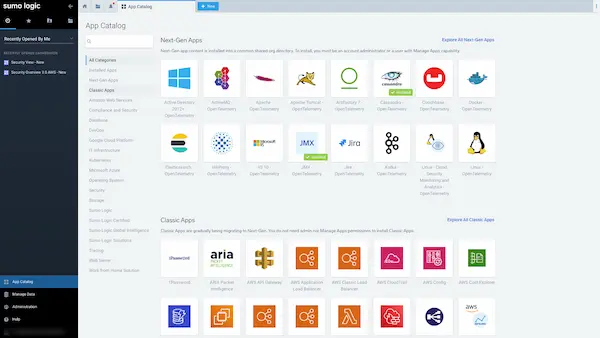 sl demo app catalog