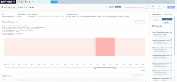 sl demo log analytics and alert response to reduce mttr