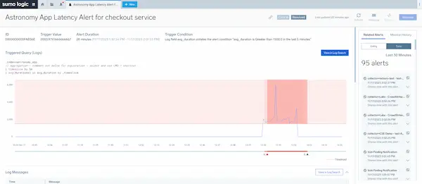 sl demo troubleshooting checkout service latency