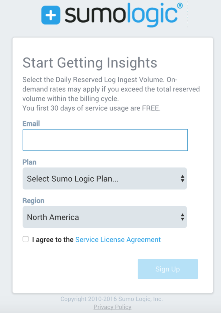 sumo-logic-aws-marketplace-signup-form