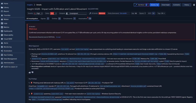 Mobot: Sumo Logic’s natural language AI for SOC investigations